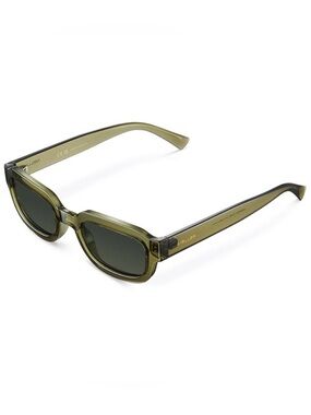 Meller Kids Olive Green Rectangle Sunglasses